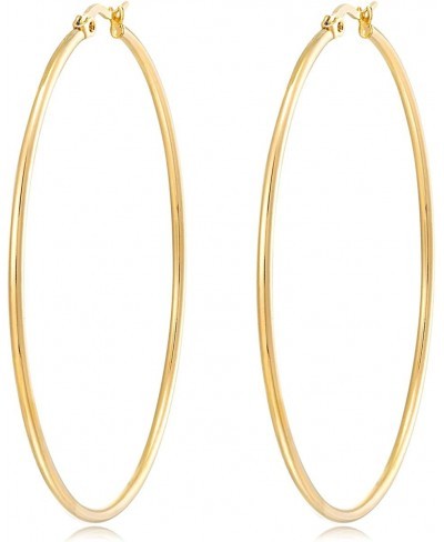 Large Gold Hoop Earrings for Women - Stainless Steel Healthy Choice for Sensitive Ears $14.99 Hoop