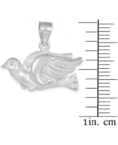 925 Sterling Silver Flying Dove Pendant $21.98 Pendants & Coins