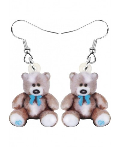 Acrylic Brown Doll Bear Earrings Print Cute Dangle Drop for Women Girls Kid Funny Gift Jewelry $6.62 Drop & Dangle