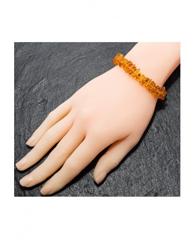 Authentic Baltic Amber Beads Bracelet for Women Genuine Amber Jewelry $28.70 Stretch