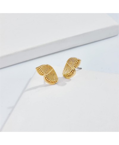 Butterfly Wings Stud Earrings for Women Teen Girls 14K Gold Plated Butterfly Earrings Minimalist Lightweight Butterfly Cartil...