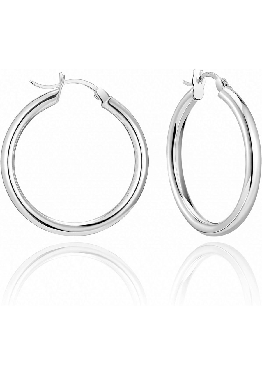 925 Sterling Silver Hoop Earrings for Women Huggie Earrings Hypoallergenic Earrings for Sensitive Ears $23.90 Hoop