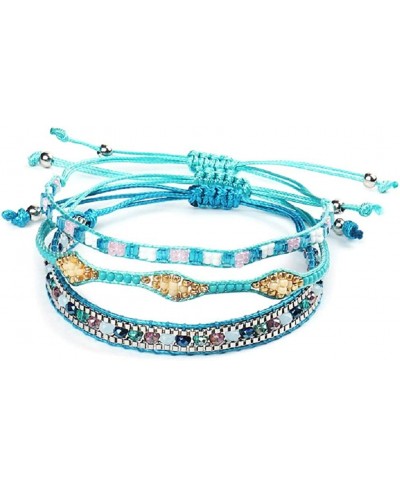 Handmade Friendship Bracelets Waterproof Adjustable Boho Bracelets Set Braided String Hawaii Jewelry Gifts for Women Teen Gir...