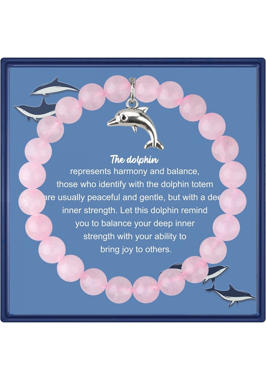 Dolphin Lover Gift Dolphin Spirit Animal Gift Dolphin Charm Dolphin Bracelet Jewelry Inspiration Gift for Friend $10.66 Charm...