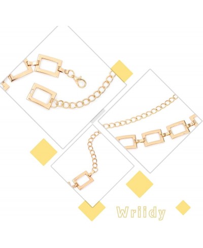 Leaf Waist Chain Gold Mental Link Rave Chian Belt Belly Accessories Jewelry for Women Dress Jeans $14.59 Body Chains