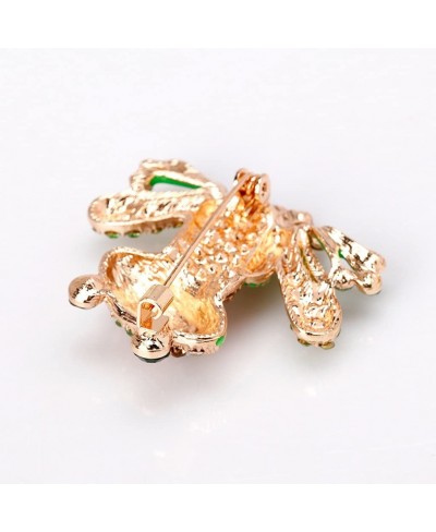 Frog Brooch Pins for Women Men Enamel Rhinestone Colorful $10.26 Brooches & Pins