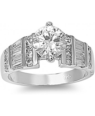 Sterling Silver Round Ring $33.04 Bands