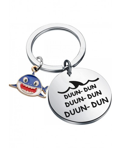 Shark Jewelry Shark Keychain Charm Shark Gifts for Shark Lovers Cool Animal Gift $14.02 Pendants & Coins