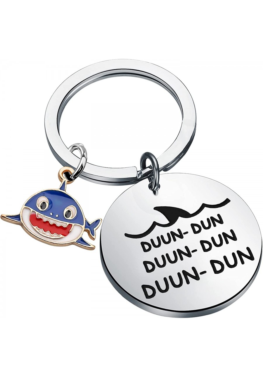 Shark Jewelry Shark Keychain Charm Shark Gifts for Shark Lovers Cool Animal Gift $14.02 Pendants & Coins