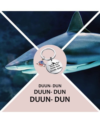 Shark Jewelry Shark Keychain Charm Shark Gifts for Shark Lovers Cool Animal Gift $14.02 Pendants & Coins