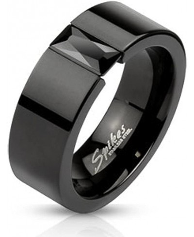 HIS HERS 4 PC BLACK ION PLATED STAINLESS STEEL WEDDING ENGAGEMENT RING Band SET $35.64 Bridal Sets