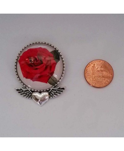 Ancient Style Silver Plate Scales of Law and Justice Heart with Angel Wings Pins Brooch $25.31 Brooches & Pins