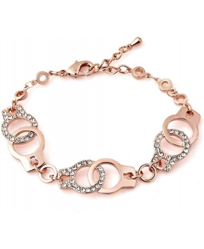 Trendy Bracelets Love Heart Cross Chinese Dragon Horseshoe Rose Gold Handcuffs Bangle Cuff Gift for Mother's Day $12.67 Bangle