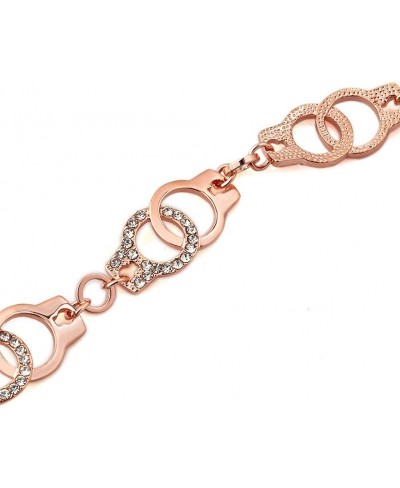 Trendy Bracelets Love Heart Cross Chinese Dragon Horseshoe Rose Gold Handcuffs Bangle Cuff Gift for Mother's Day $12.67 Bangle