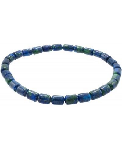 4x6mm Tube-shaped Azurite Malachite Stretch Bracelet 7 $26.83 Strand