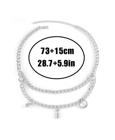 Punk Waist Chain Belt Chunky Layered Waist Rock Chain for Jeans Party Body Jewelry Accessories for Women and Girls $11.78 Bod...