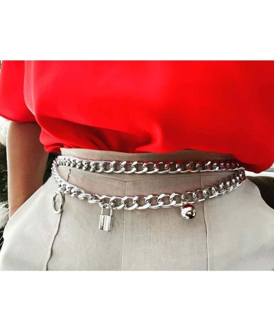 Punk Waist Chain Belt Chunky Layered Waist Rock Chain for Jeans Party Body Jewelry Accessories for Women and Girls $11.78 Bod...