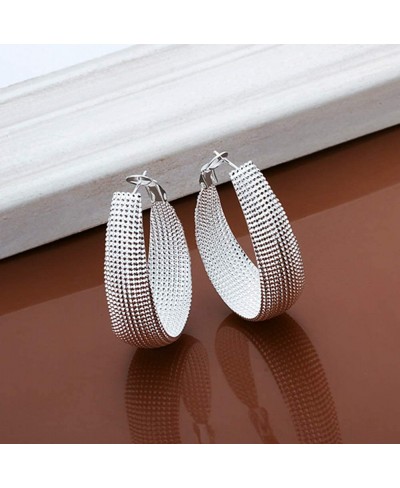 2 Pairs Hoop Earrings Gold Silver Hypoallergenic Hoop Earrings for Women Girls $22.04 Hoop