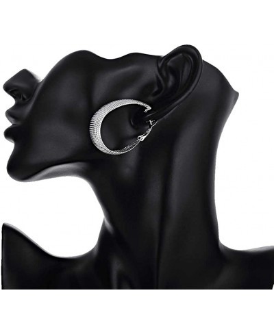 2 Pairs Hoop Earrings Gold Silver Hypoallergenic Hoop Earrings for Women Girls $22.04 Hoop