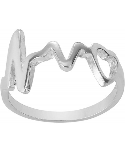 Women's 925 Sterling Silver Heart Pulse Heartbeat Love Promise Ring $21.87 Promise Rings