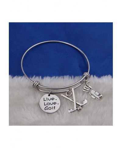 Golf Bracelet Live Love Golf Expandable Charm Bracelet Golf Jewelry Gift for Golf Lover/Golf Club/Golf Team $14.87 Charms & C...