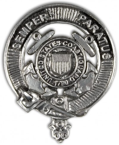 U.S. Coast Guard Pewter Cap Badge/Brooch - Made in The U.S. $33.27 Brooches & Pins