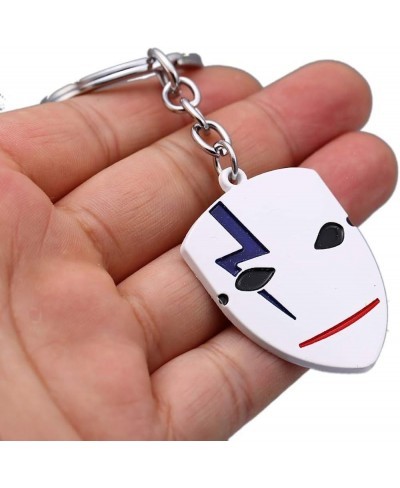 Darker Than Black White Mask Key Holder Men Women Bag Pendant Chaveiro Japanese Anime $14.13 Jewelry Sets