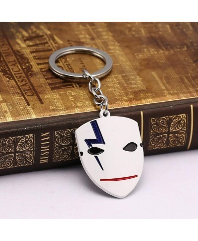 Darker Than Black White Mask Key Holder Men Women Bag Pendant Chaveiro Japanese Anime $14.13 Jewelry Sets