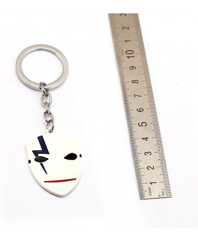 Darker Than Black White Mask Key Holder Men Women Bag Pendant Chaveiro Japanese Anime $14.13 Jewelry Sets