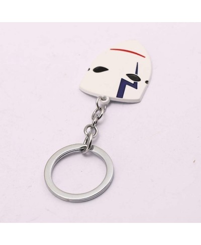 Darker Than Black White Mask Key Holder Men Women Bag Pendant Chaveiro Japanese Anime $14.13 Jewelry Sets