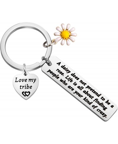 My Tribe Gift Daisy Jewelry Celebrate Friendship Gift Love My Bride Tribe Jewelry Tribal Keychain Sorority Sister Gift $11.00...