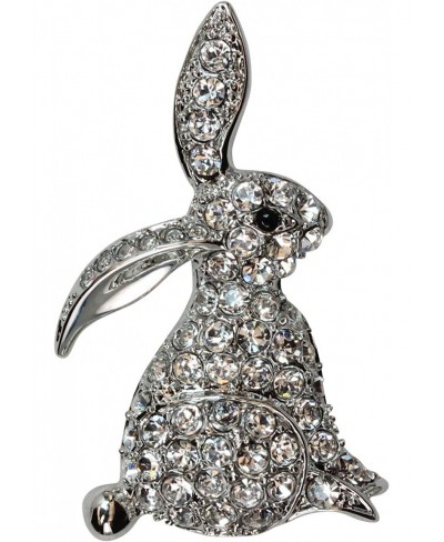 Gorgeous Rhinestone Crystal Bunny Rabbit Pin Brooch for Easter $19.08 Brooches & Pins