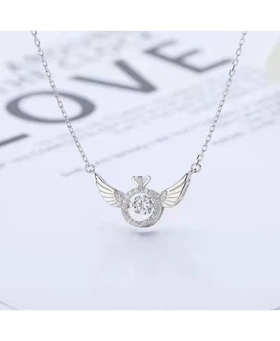 Angel Wings Necklace Guardian Angel simple Necklace for women Angel Wings Fashion Pendant Necklace With Gift Box $13.54 Penda...