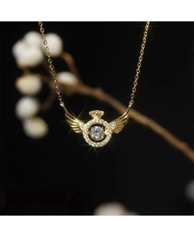 Angel Wings Necklace Guardian Angel simple Necklace for women Angel Wings Fashion Pendant Necklace With Gift Box $13.54 Penda...