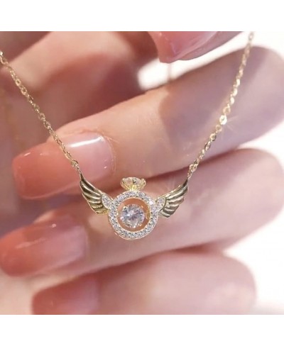 Angel Wings Necklace Guardian Angel simple Necklace for women Angel Wings Fashion Pendant Necklace With Gift Box $13.54 Penda...