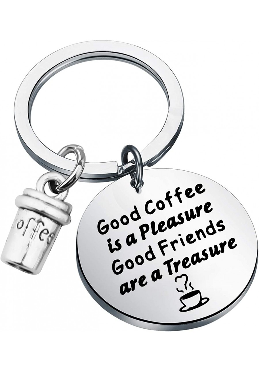 Coffee Lover Keychain Coffee Friends Gifts Barista Gifts Coffee Themed Friendship Jewelry BFF Birthday Gifts $15.06 Pendants ...