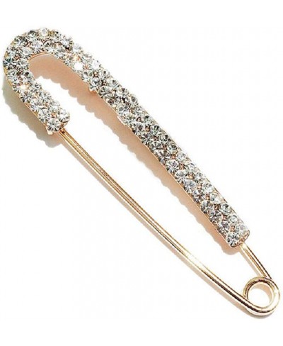 Women Crystal Big Safety Pin Jewelry Brooch Knit Scarf Lapel or Collar Brooch Pin $9.53 Brooches & Pins