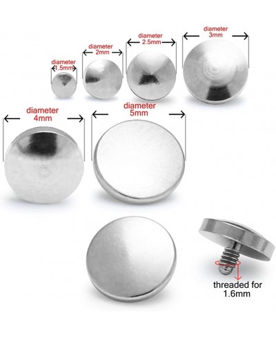 Steel Disc Piercing - 316L Surgical Steel Top with G23 Titanium Base Jewelry $10.20 Piercing Jewelry