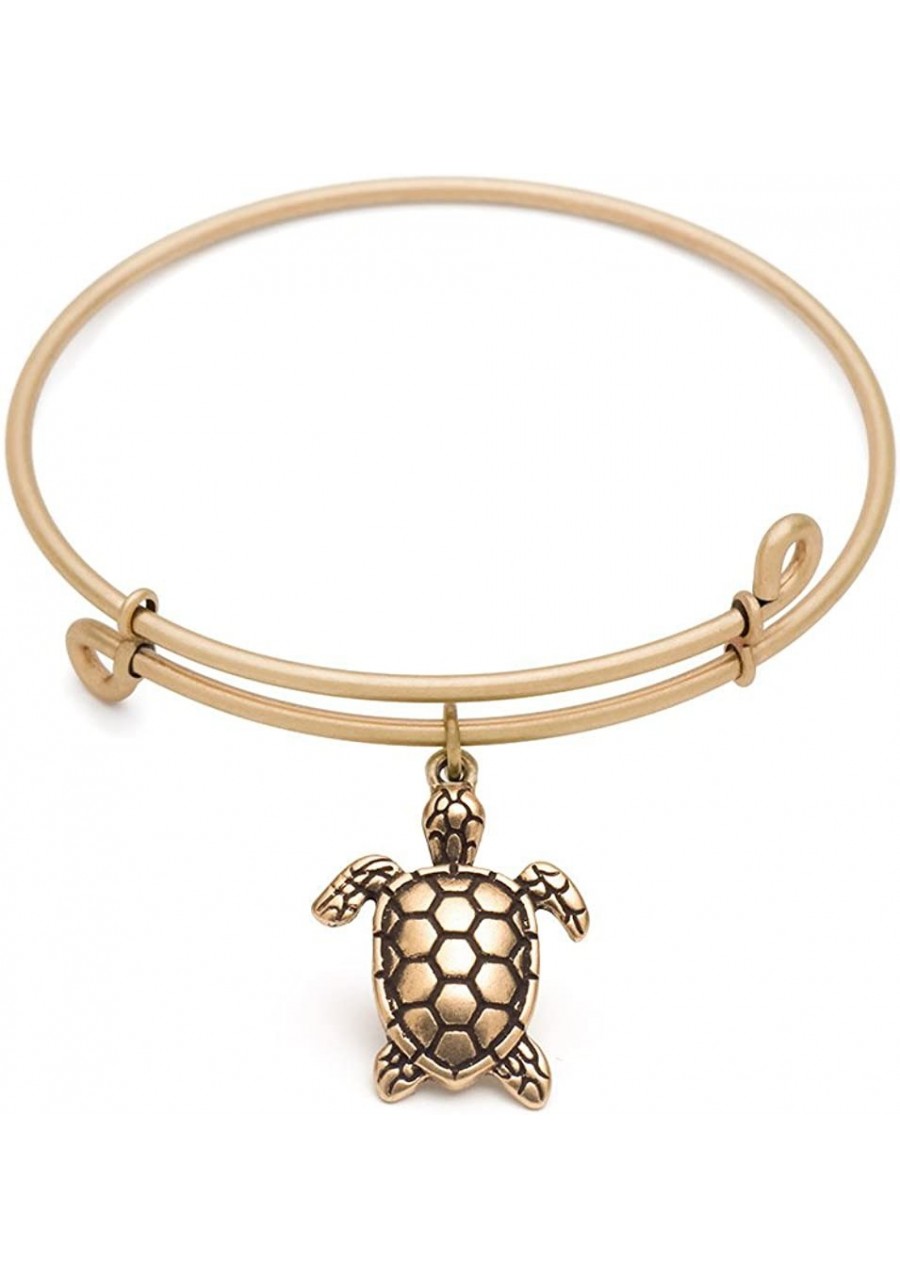 220067 Sea Turtle Bangle Antique Gold Color Finish $26.43 Bangle