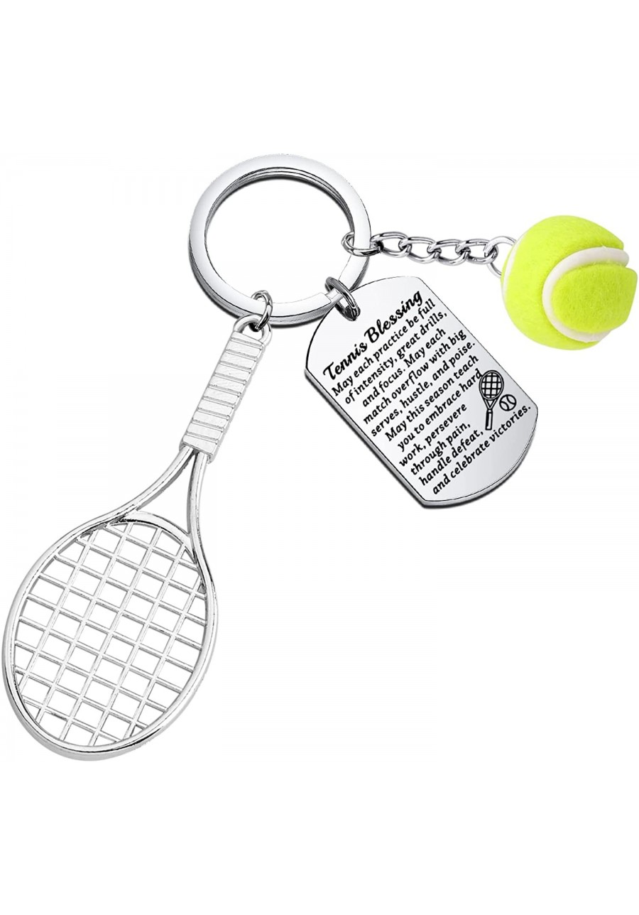 Tennis Ball Keychain with Tennis Racket Tennis Players Gift Tennis Gift for Tennis Lovers Coach Tennis Teams Gifts $13.64 Pen...