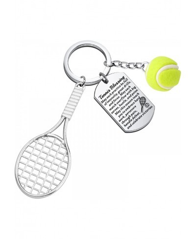 Tennis Ball Keychain with Tennis Racket Tennis Players Gift Tennis Gift for Tennis Lovers Coach Tennis Teams Gifts $13.64 Pen...