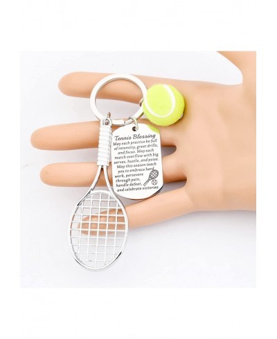 Tennis Ball Keychain with Tennis Racket Tennis Players Gift Tennis Gift for Tennis Lovers Coach Tennis Teams Gifts $13.64 Pen...