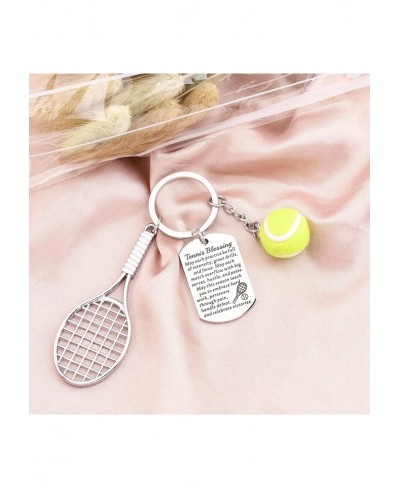 Tennis Ball Keychain with Tennis Racket Tennis Players Gift Tennis Gift for Tennis Lovers Coach Tennis Teams Gifts $13.64 Pen...