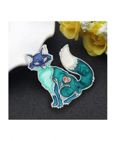 Fox Brooch for Women Girls Jacket Bag Charms Pins Gifts $9.24 Brooches & Pins