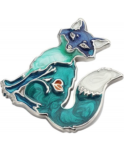 Fox Brooch for Women Girls Jacket Bag Charms Pins Gifts $9.24 Brooches & Pins