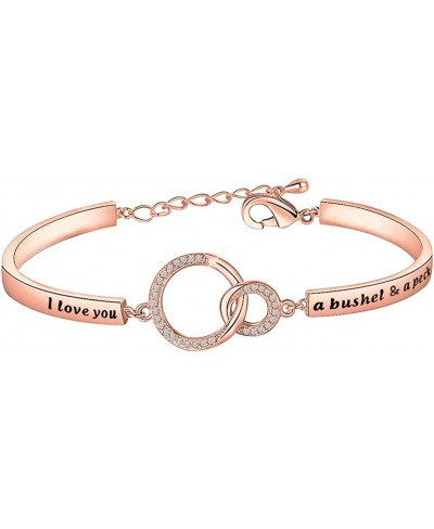 I Love You a Bushel and a Peck Bracelet Mom Grandma Gift Mother Daughter Jewelry $19.72 Bangle