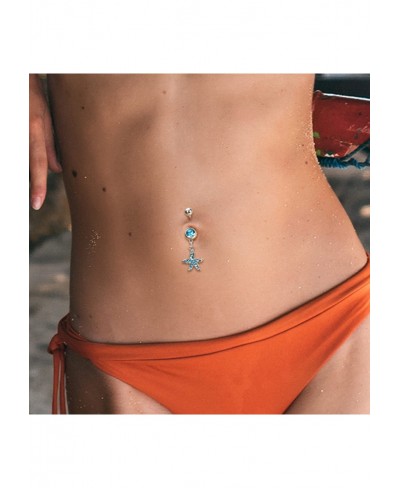 14Pcs 14G Belly Button Rings for Women Surgical Steel Cute Navel Rings Body Piercing Jewelry Dangle Belly Button Ring Set $13...