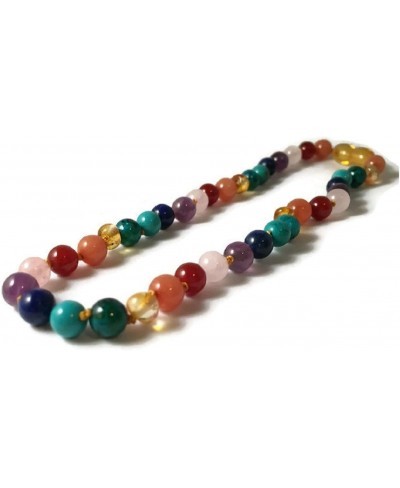 12.5" Polished Honey Rainbow Necklace $26.45 Pendant Necklaces