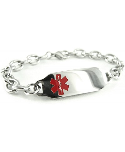 Pre-Engraved & Customized Stroke Patient Medical ID Bracelet Wallet Card Incld Red Symbol $37.01 Identification