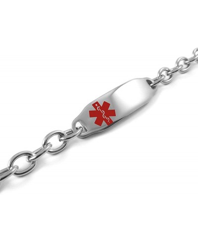 Pre-Engraved & Customized Stroke Patient Medical ID Bracelet Wallet Card Incld Red Symbol $37.01 Identification